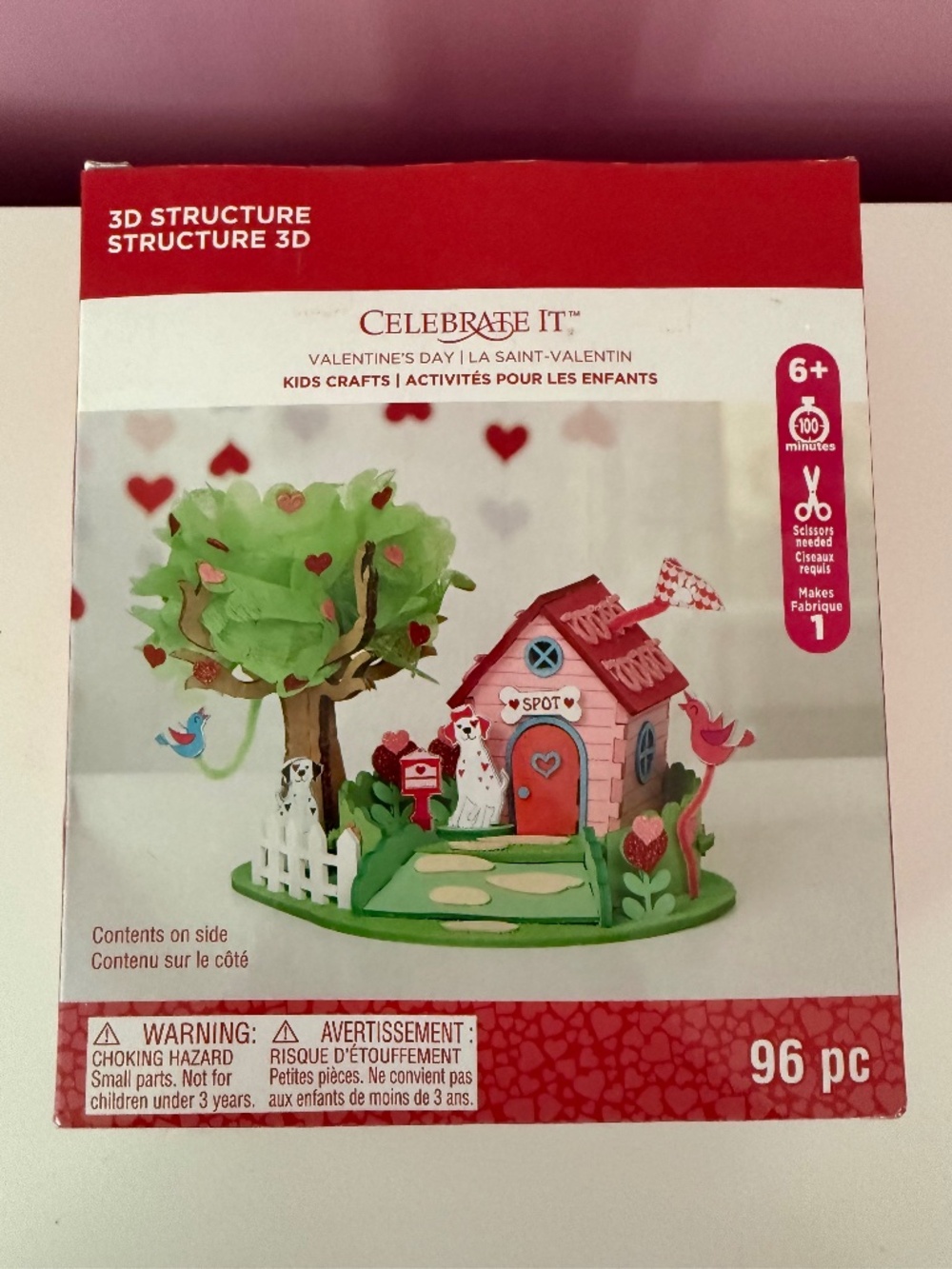 Celebrate It Dog House Scene 3D Foam Craft Kit - New